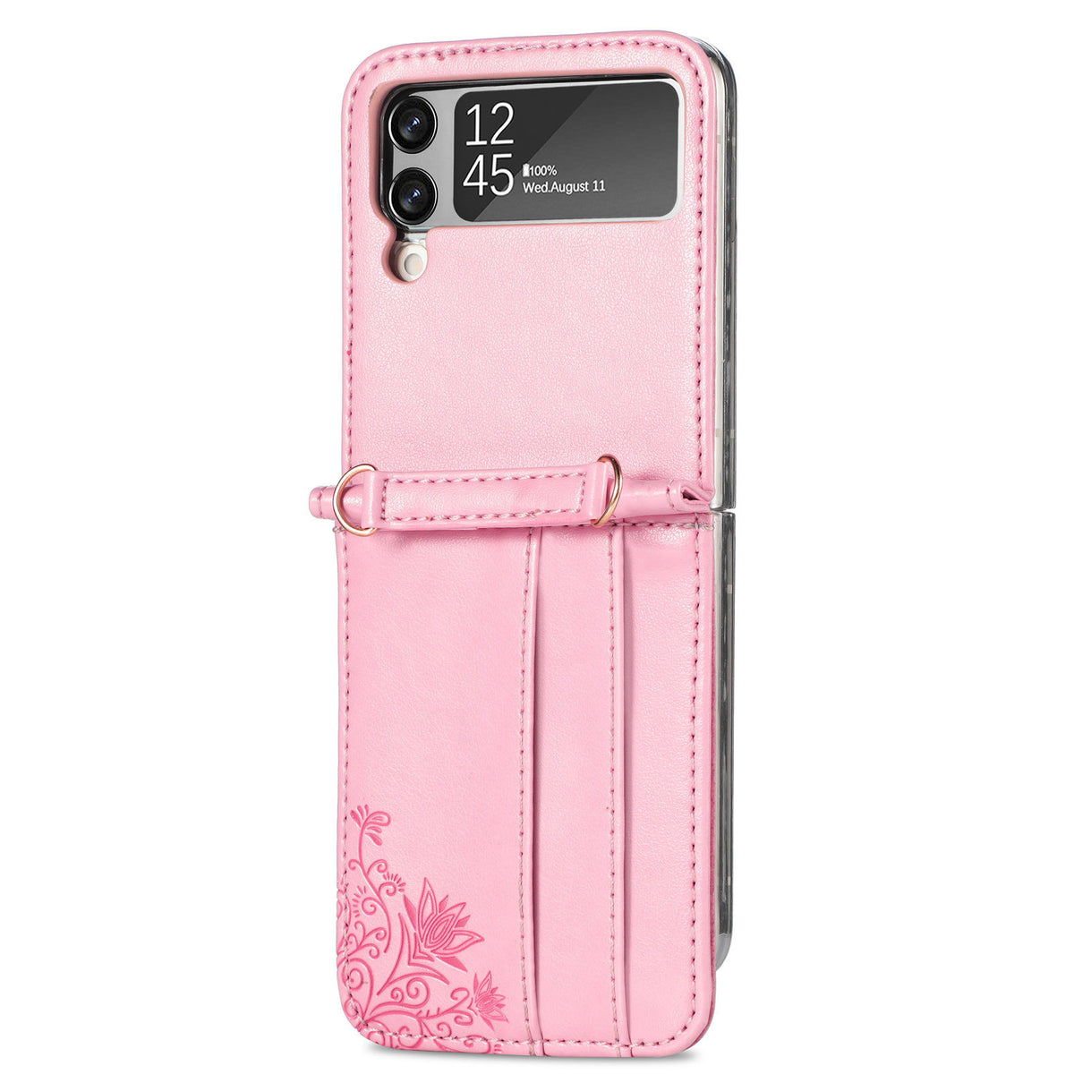 Embossed Wallet Case for Samsung Galaxy Z Flip3