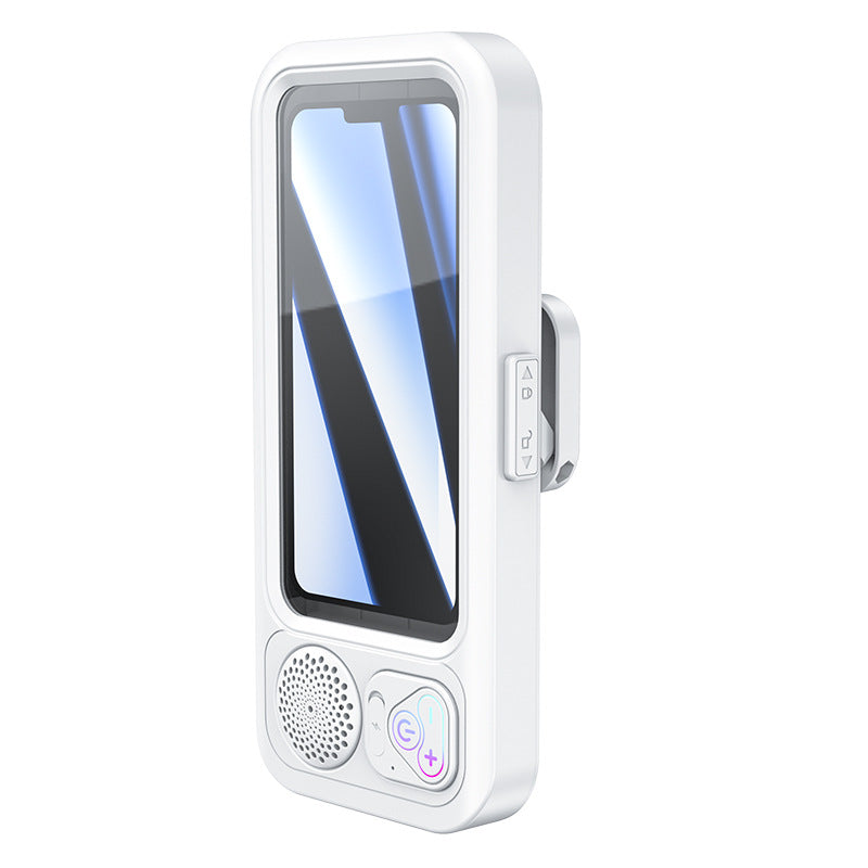 Shower Phone Holder with Bluetooth Speaker | Black or White