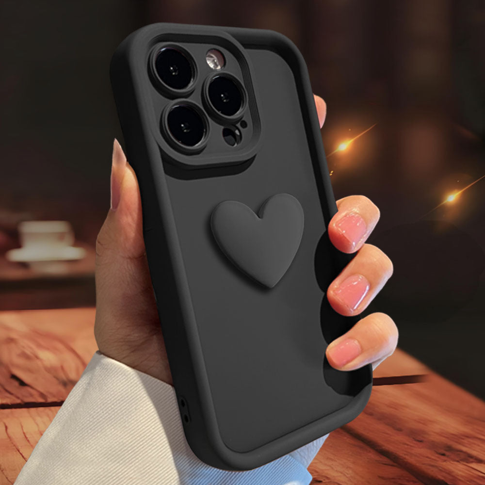 3D Heart Matte iPhone Case | Choose Your Model