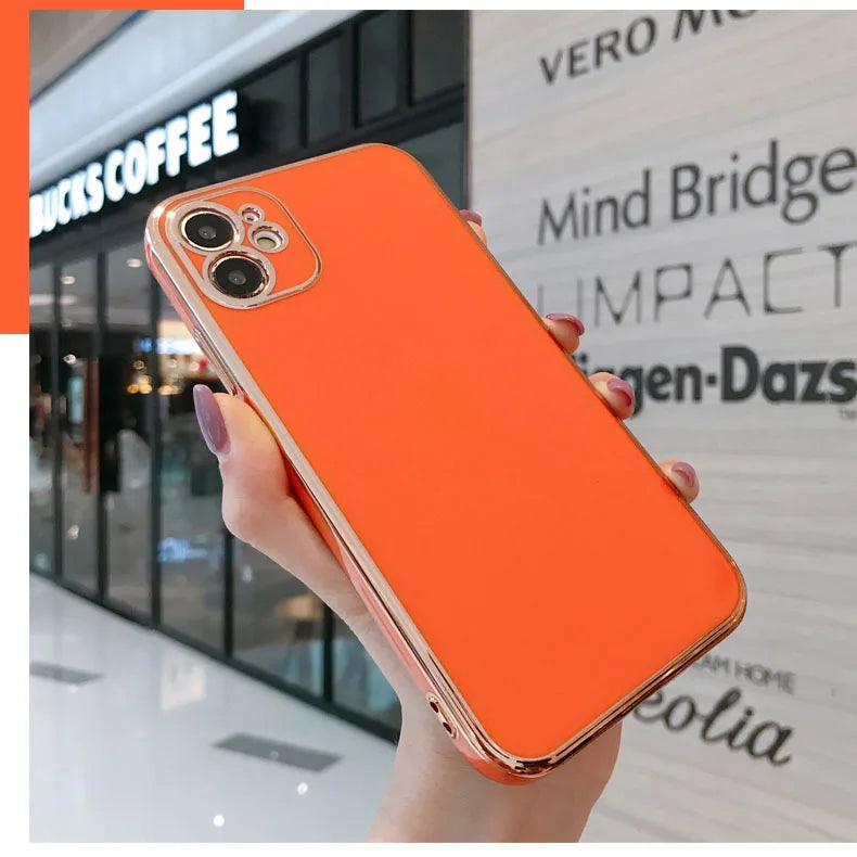 Electroplated-Look Soft iPhone Case | Choose Your Model