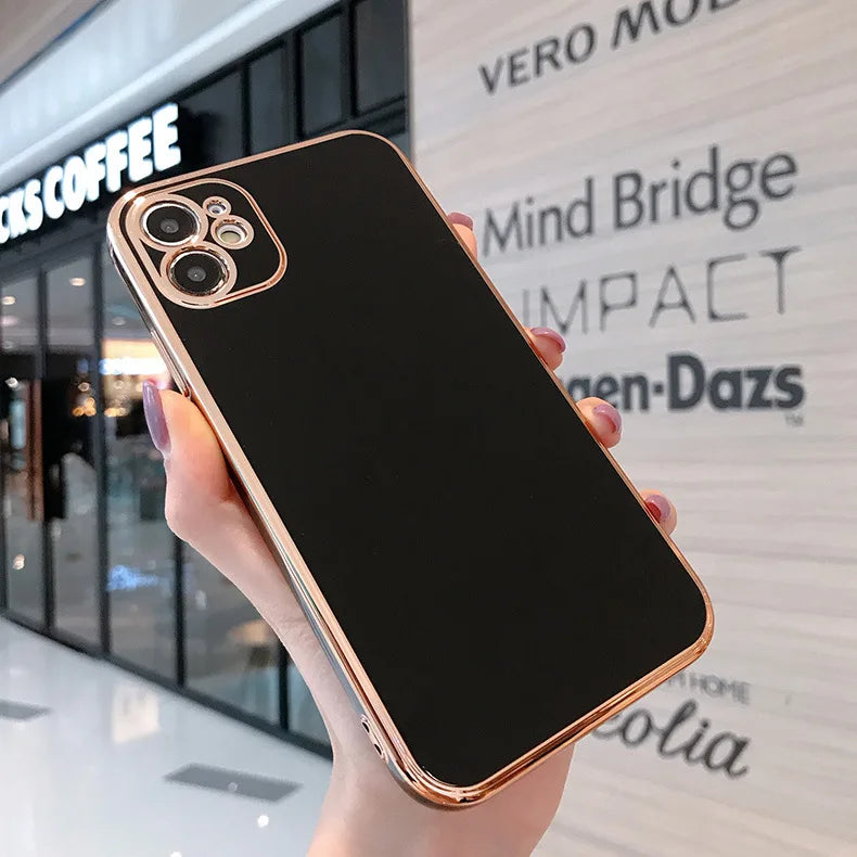 Electroplated-Look Soft iPhone Case | Choose Your Model