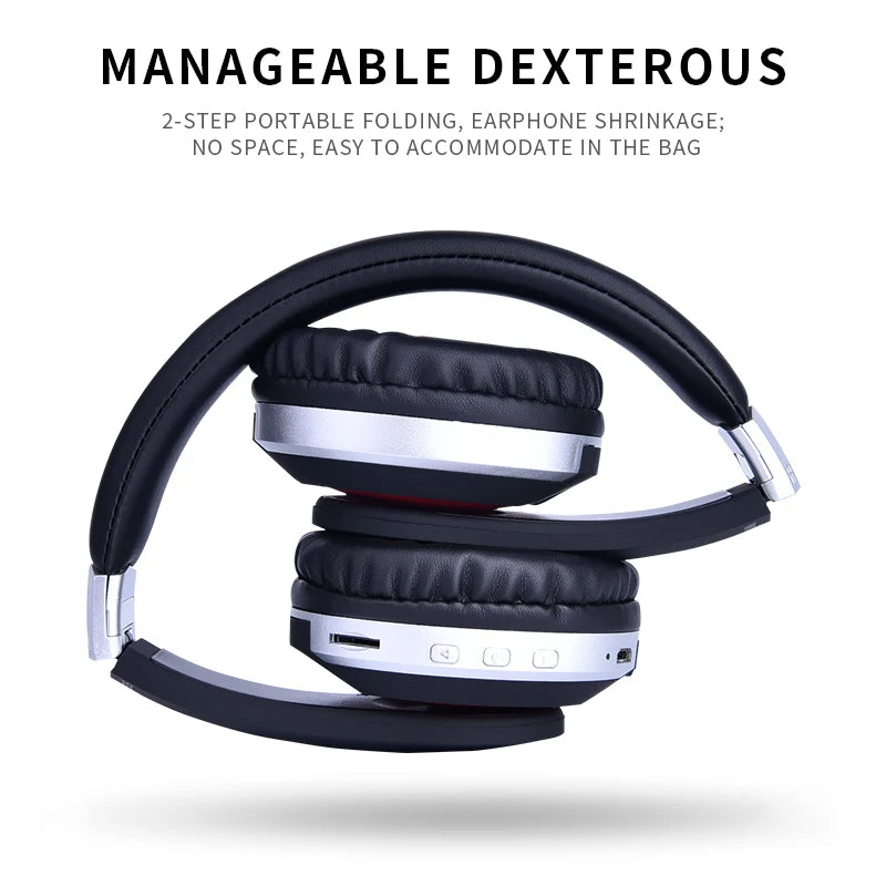 MH7 Foldable Bluetooth Headphones with Microphone