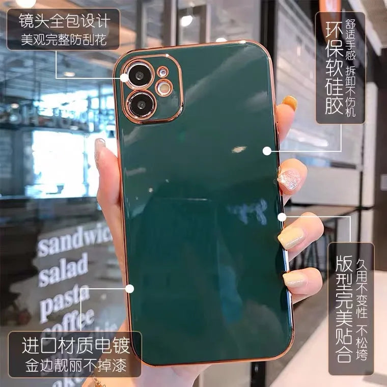 Electroplated-Look Soft iPhone Case | Choose Your Model