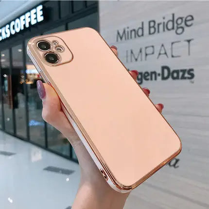 Electroplated-Look Soft iPhone Case | Choose Your Model