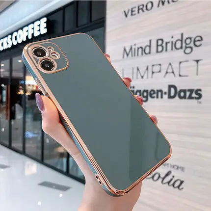 Electroplated-Look Soft iPhone Case | Choose Your Model